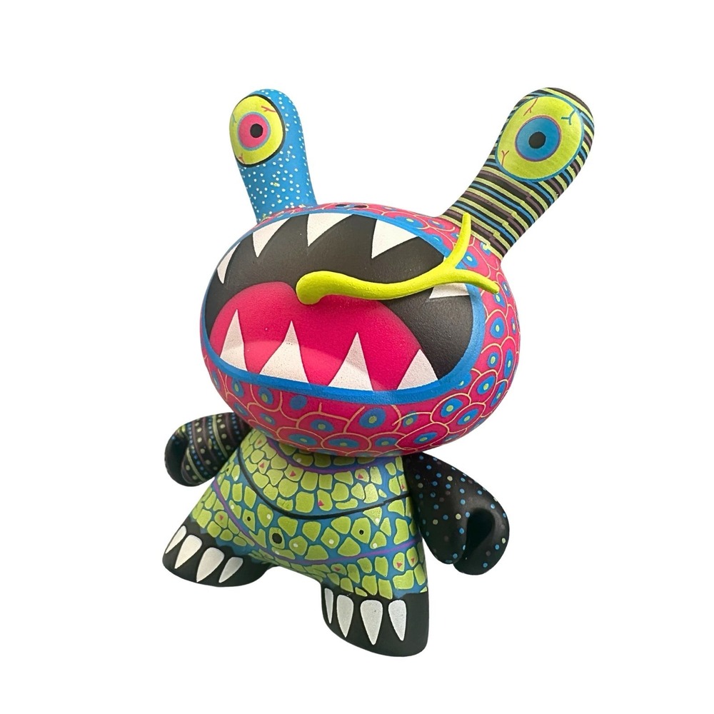Kidrobot Dunny Azteca II Necuc 3" Lizard Vinyl Art Figure Designer Toy 2011 - Picture 10 of 16